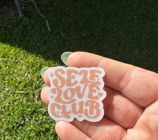 Self love club sticker