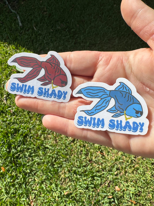 Swim shady sticker