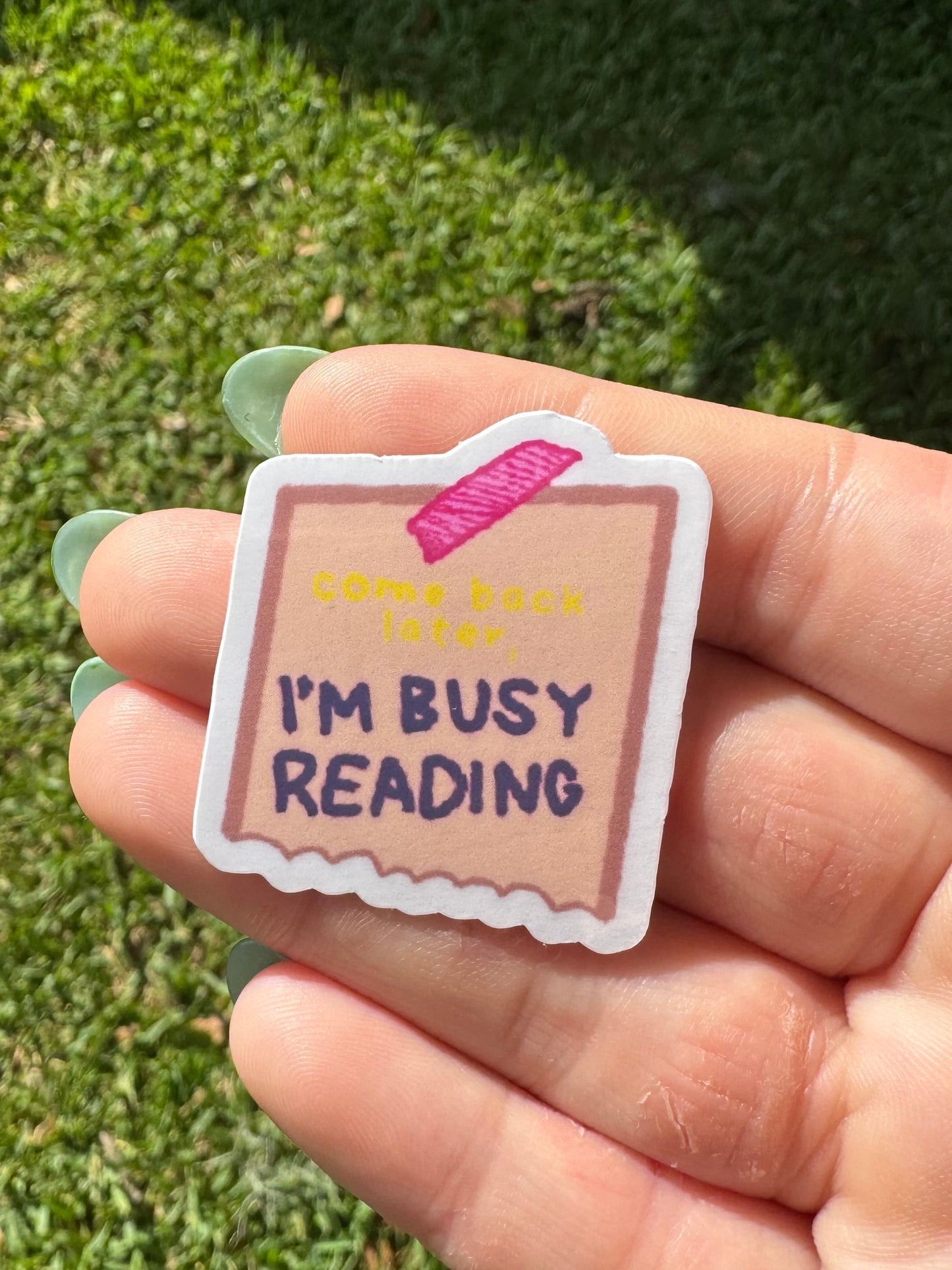 Do not disturb I’m busy reading sticker