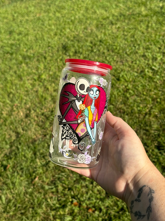 Nightmare before Christmas glass cup