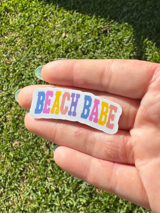 Beach babe sticker